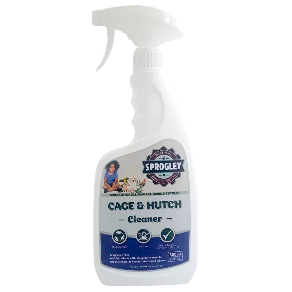 Sprogley Cage & Hutch Cleaner – 500ml Spray Bottle