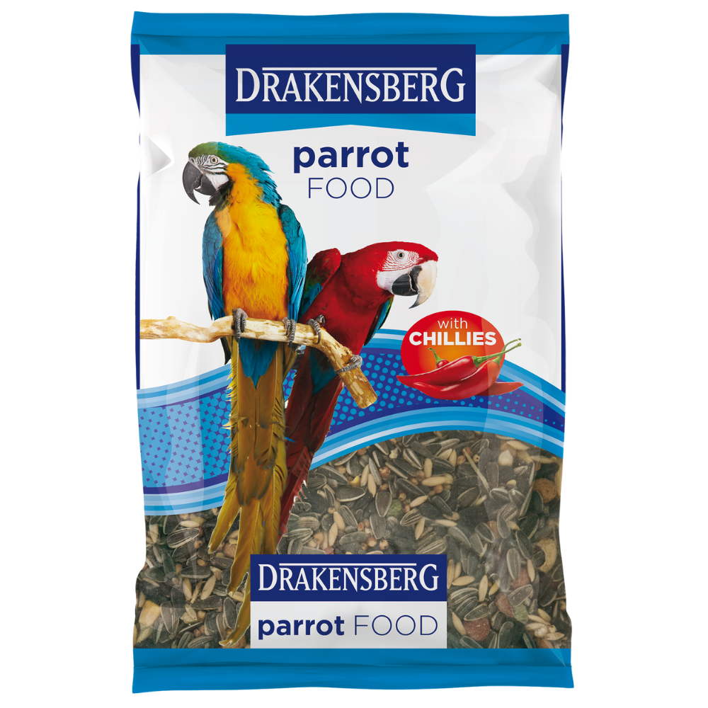 Drakensberg - Parrot Food – Nutritious Seed, Grain & Nut Mix for Parrots and Pet Birds