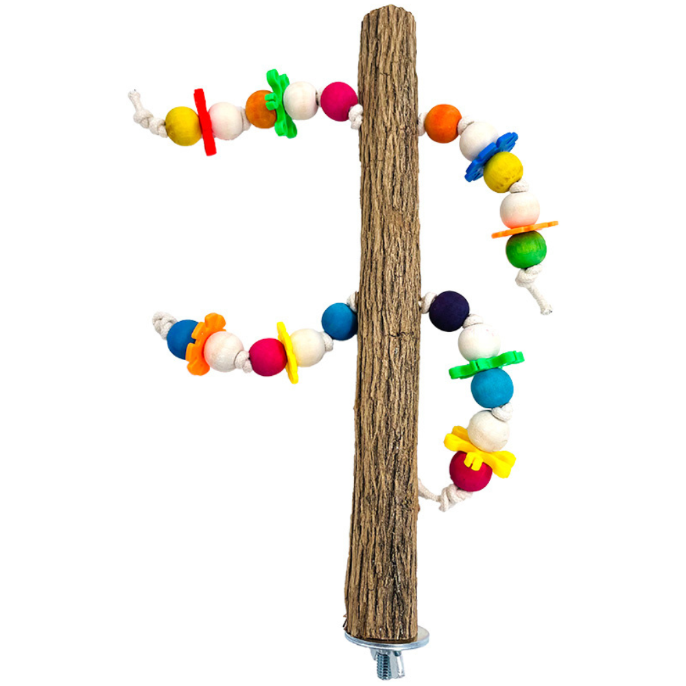 Sprogley Bird Toys – Bird Sekelbos Perch with Toys