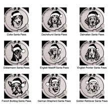 Santa Paws Dog Breed Xmas Ornaments - (Made to order)