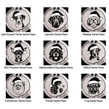 Santa Paws Dog Breed Xmas Ornaments - (Made to order)