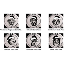 Santa Paws Dog Breed Xmas Ornaments - (Made to order)