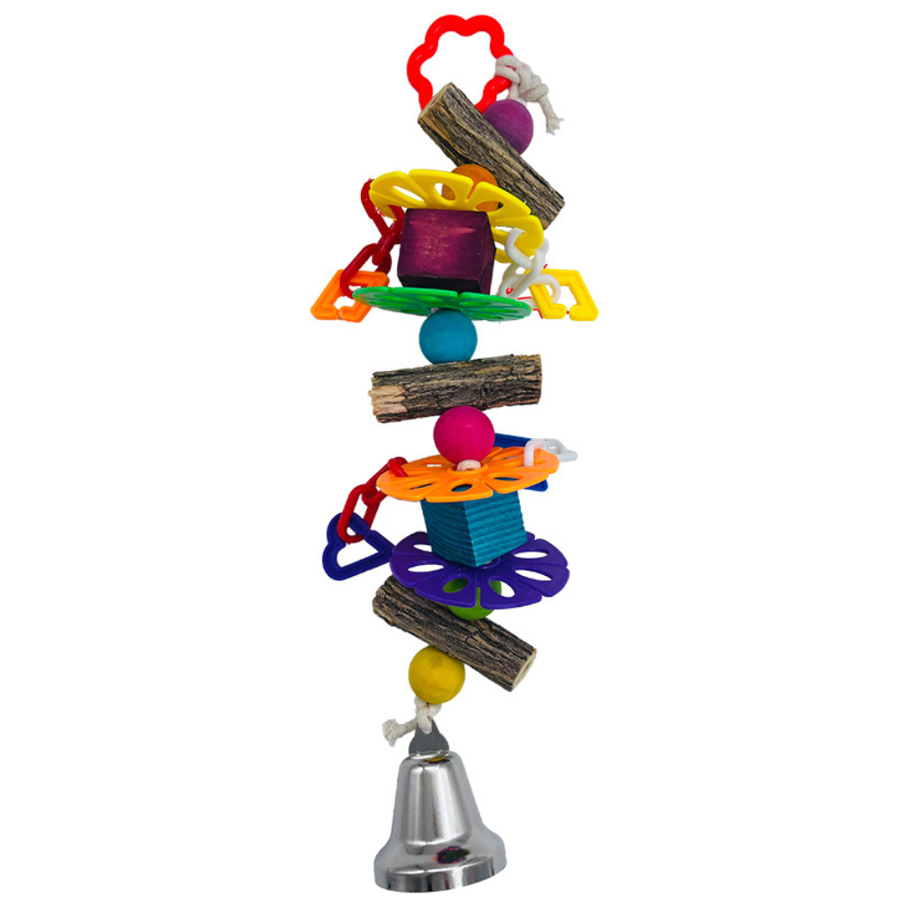 Sprogley Bird Toys – Bird Dangler with Bells & Toys