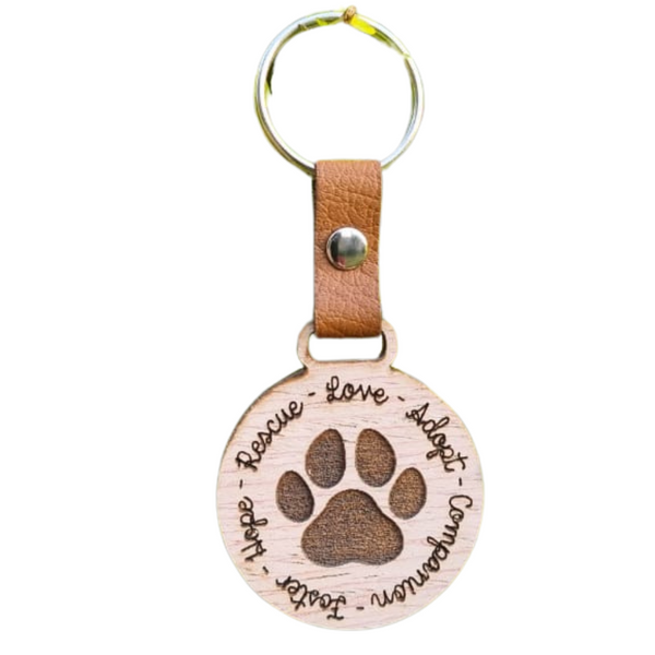 Quirky & Fun Wooden Keyrings – Sahara's Pawsome Gifts