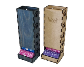 Wooden Dog Poo Bags Holder